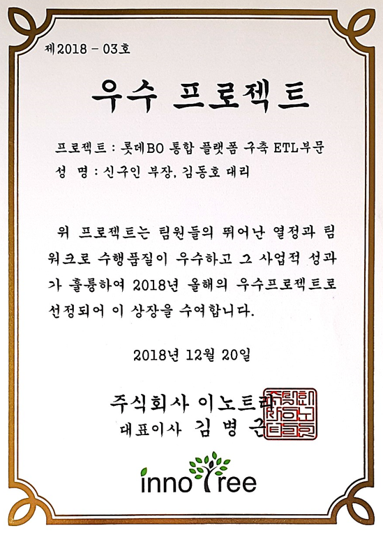 우수 프로젝트상